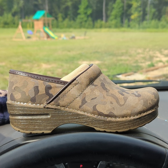 Dansko Shoes - Dansko Clog Camo Suede